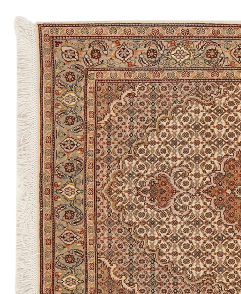Tabriz 50 Raj · Handgeknüpft – Braun, 202x79 cm