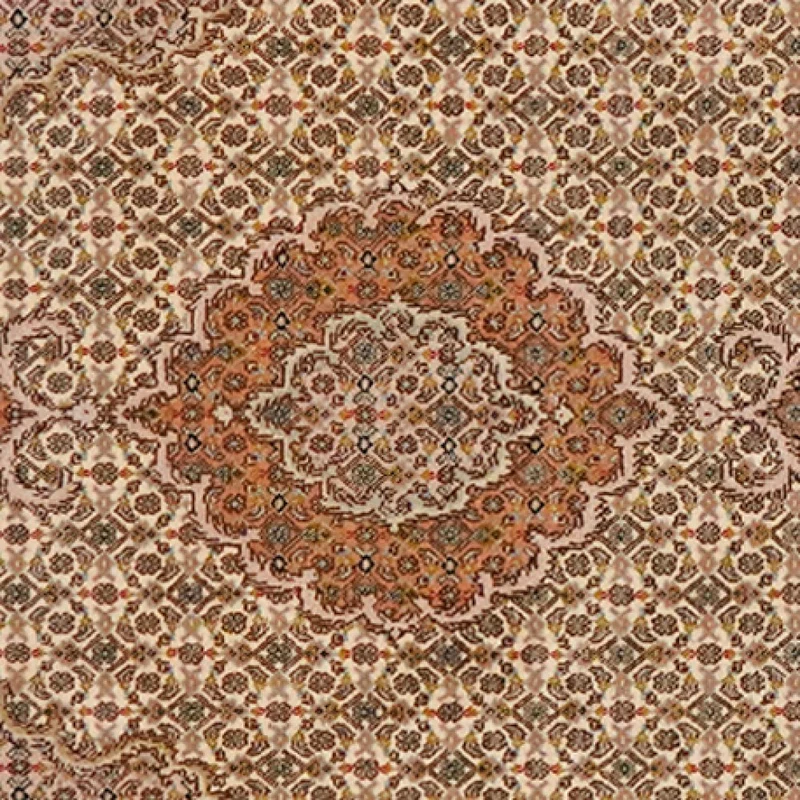 Tabriz 50 Raj · Handgeknüpft – Braun, 202x79 cm