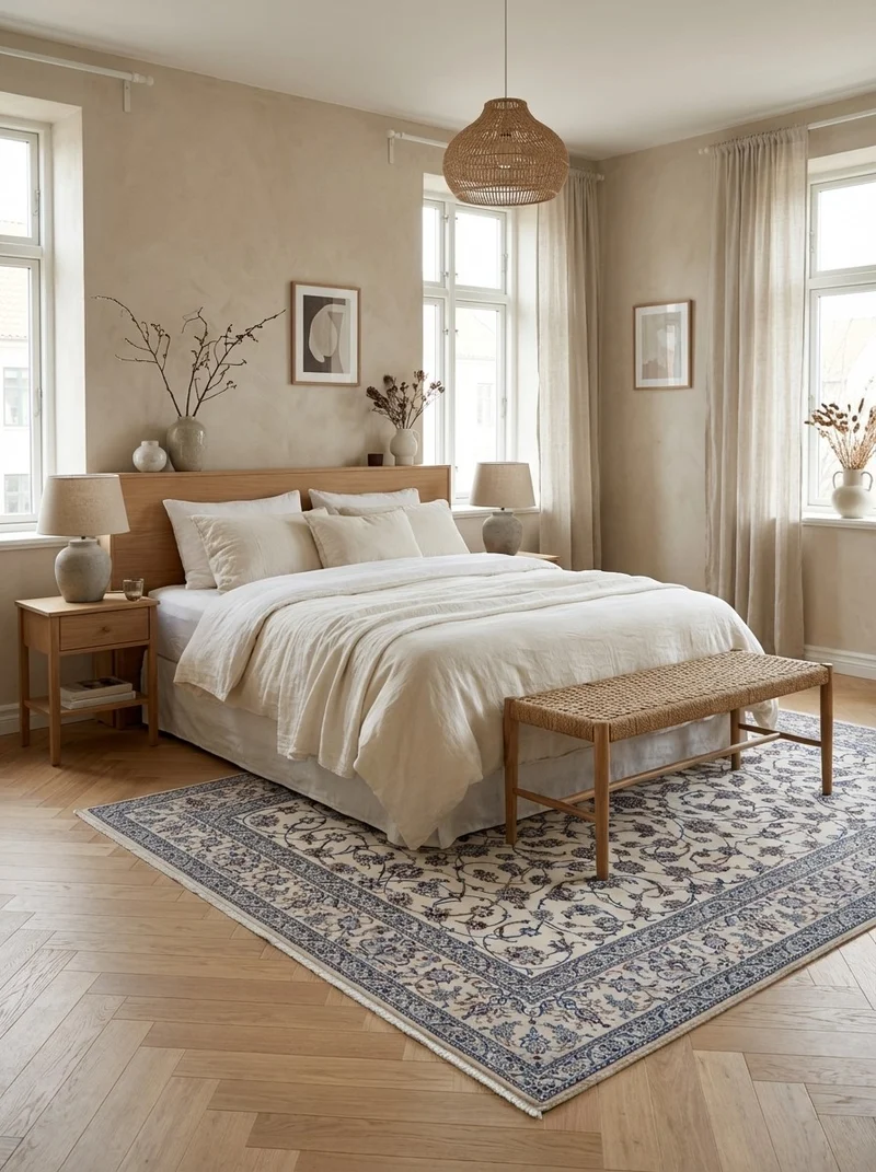 Nain 6La · Handgeknüpft – Beige, 317x206 cm