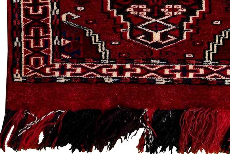 Turkman · Handgeknüpft – Rot, 35x90 cm