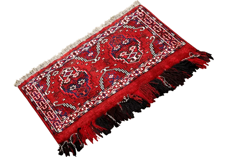 Turkman · Handgeknüpft – Rot, 35x90 cm