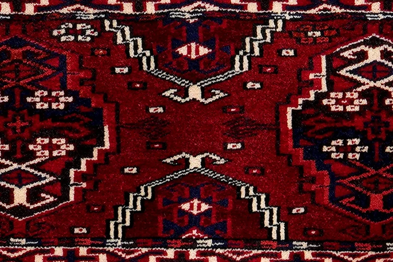Turkman · Handgeknüpft – Rot, 35x90 cm
