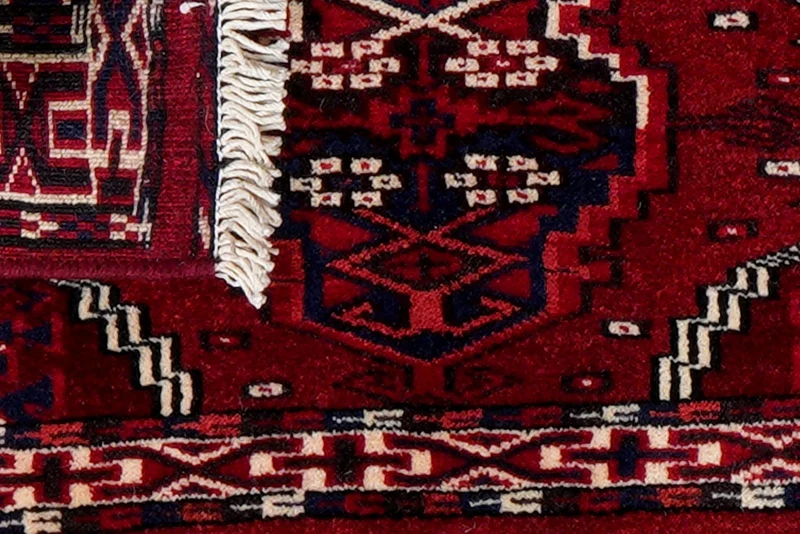 Turkman · Handgeknüpft – Rot, 35x90 cm