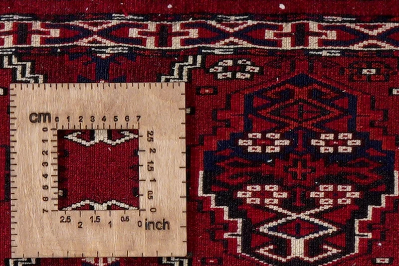 Turkman · Handgeknüpft – Rot, 35x90 cm