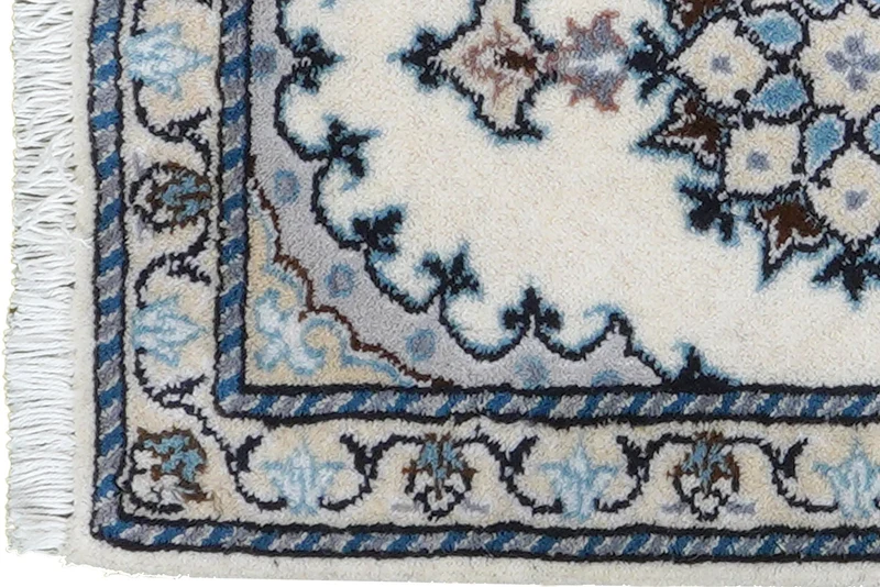 Nain 12La · Handgeknüpft – Beige, 59x39 cm