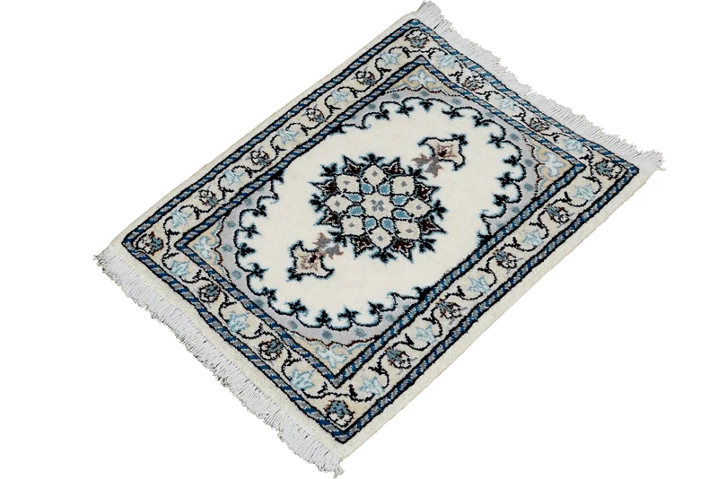 Nain 12La · Handgeknüpft – Beige, 59x39 cm