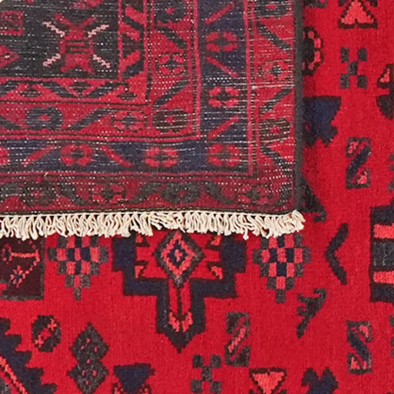 Khamseh · Handgeknüpft – Rot, 202x136 cm