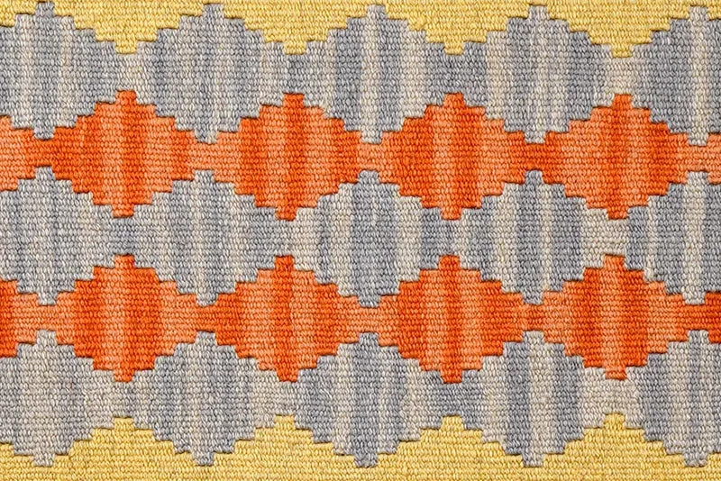 Kelim Gashgai · Handgewebt – Grau, 88x63 cm