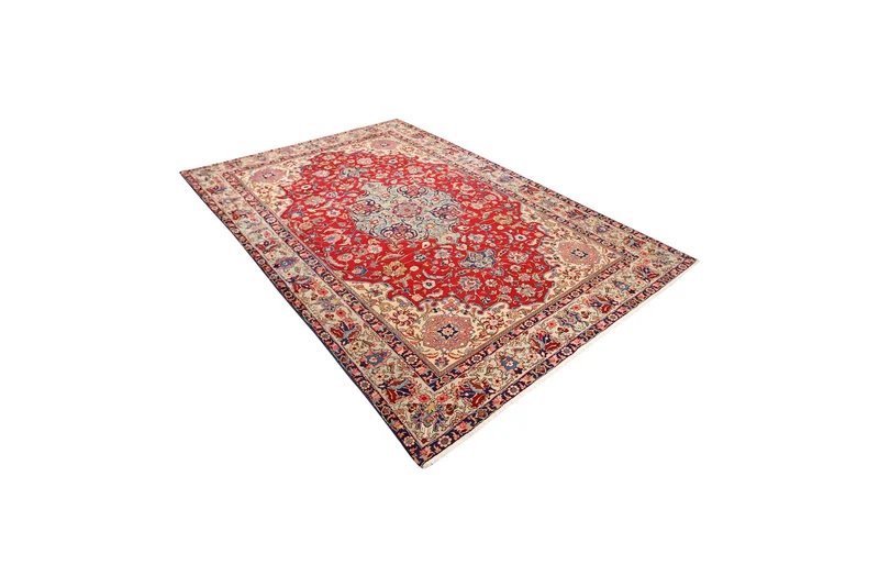 Tabriz Old · Handgeknüpft – Rot, 293x191 cm
