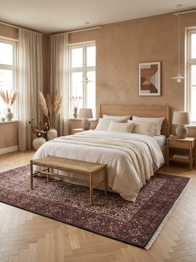 Bidjar · Handgeknüpft – Beige, 347x259 cm