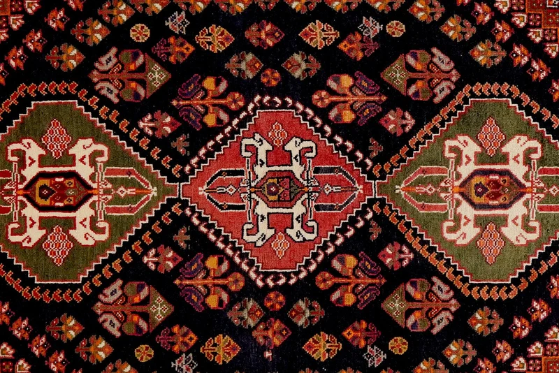 Gashgai · Handgeknüpft – Blau, 175x115 cm