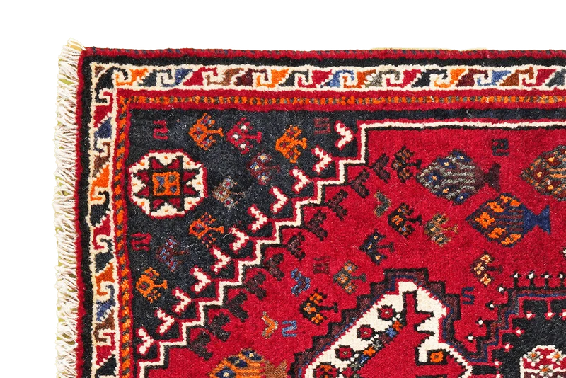 Gashgai · Handgeknüpft – Rot, 128x85 cm