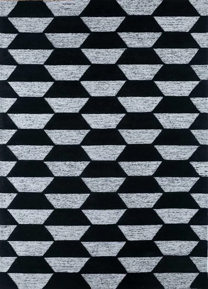 Wollteppich - 240 x 330 cm - grau