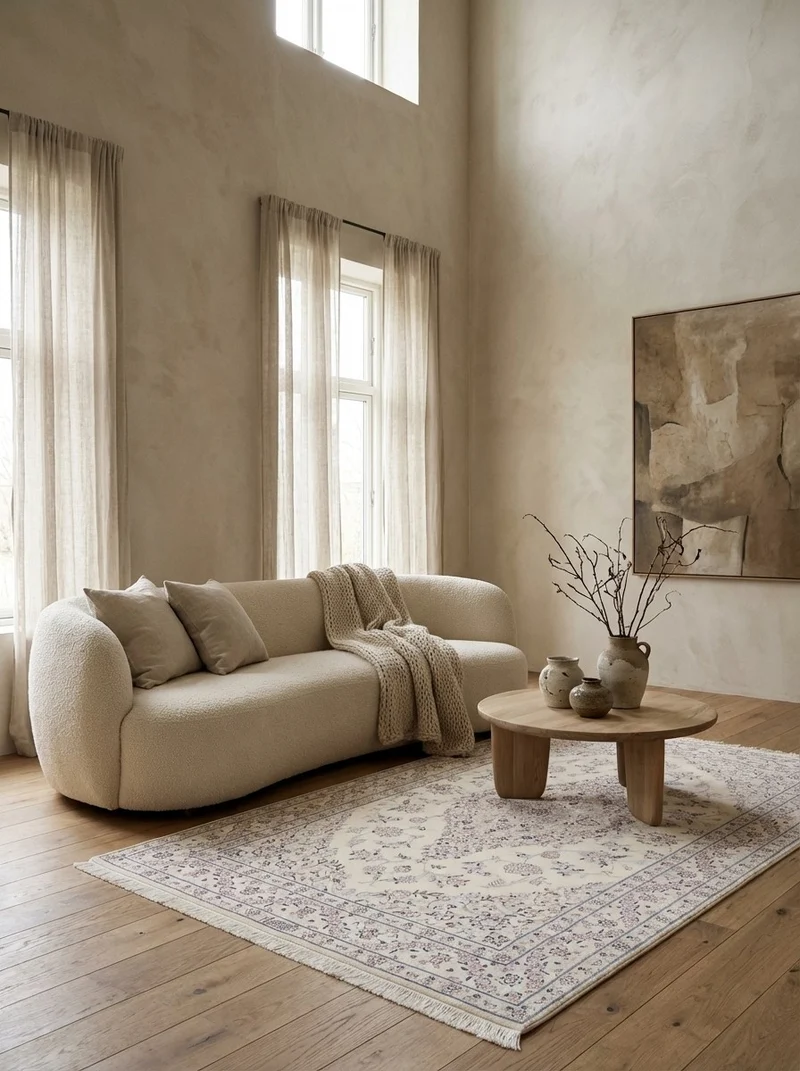 Nain 6La · Handgeknüpft – Beige, 202x127 cm
