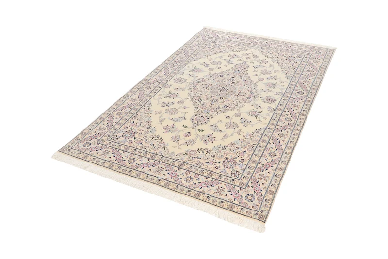 Nain 6La · Handgeknüpft – Beige, 202x127 cm