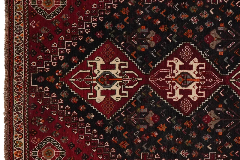 Gashgai · Handgeknüpft – Blau, 159x112 cm