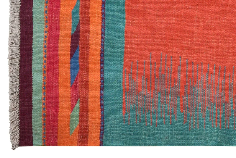 Kelim Gashgai · Handgewebt – Rot, 182x123 cm