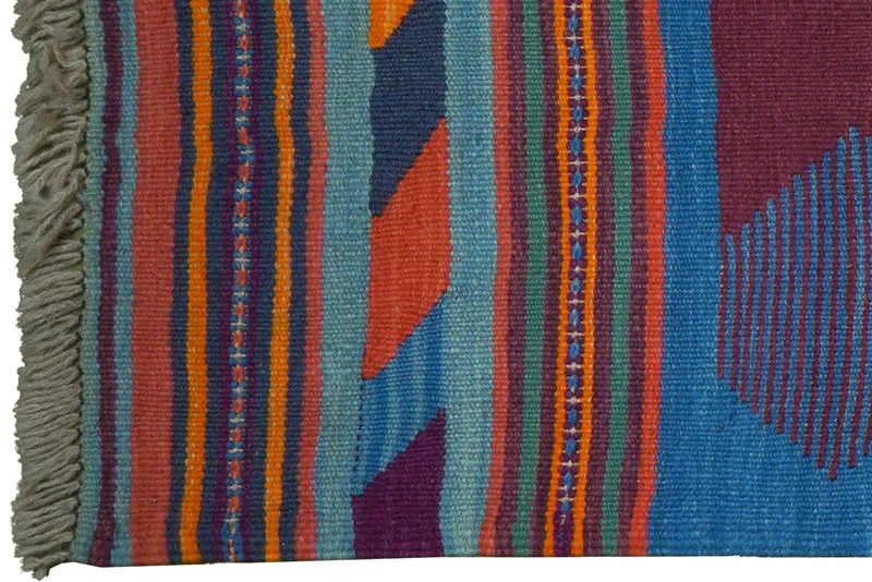 Kelim Gashgai · Handgewebt – Violett, 210x66 cm