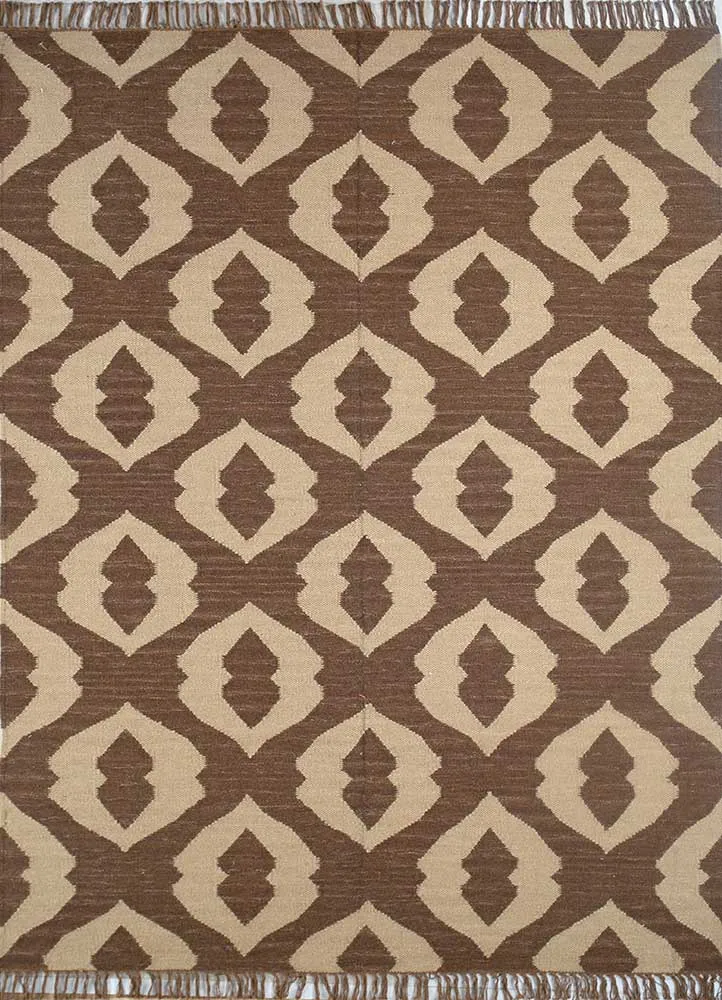 Wollteppich - 150 x 240 cm - braun