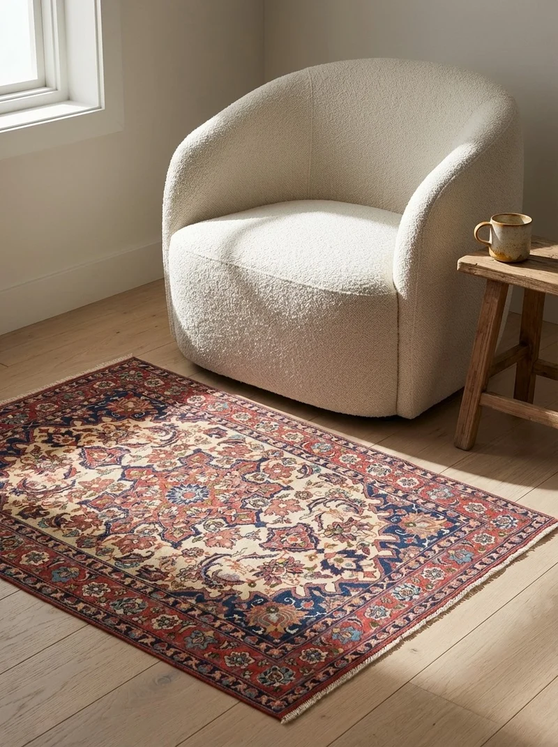Isfahan · Handgeknüpft – Beige, 145x103 cm