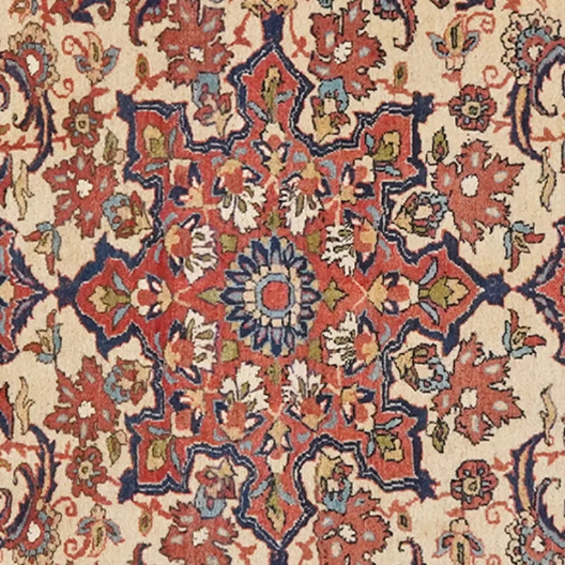 Isfahan · Handgeknüpft – Beige, 145x103 cm