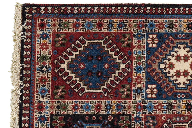 Yalameh · Handgeknüpft – Bunt, 93x63 cm