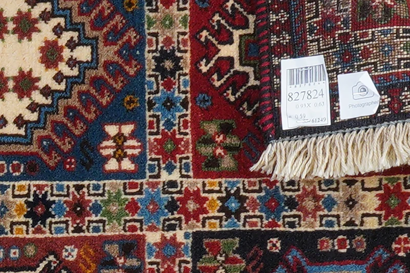 Yalameh · Handgeknüpft – Bunt, 93x63 cm