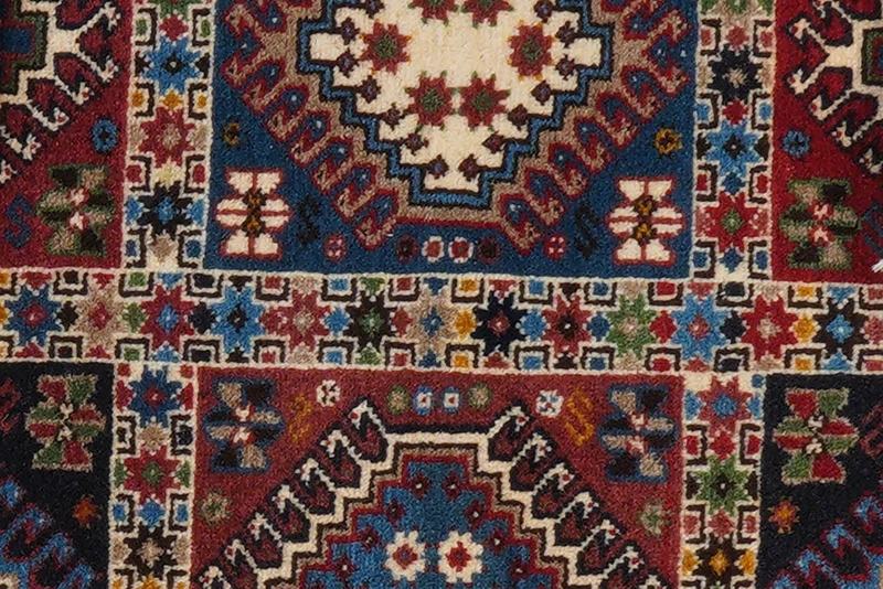 Yalameh · Handgeknüpft – Bunt, 93x63 cm