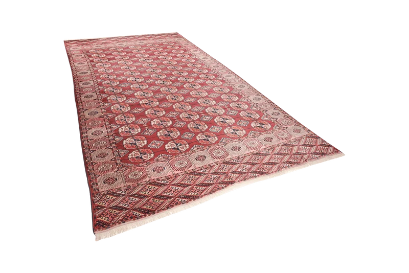 Tekke · Handgeknüpft – Rot, 353x227 cm