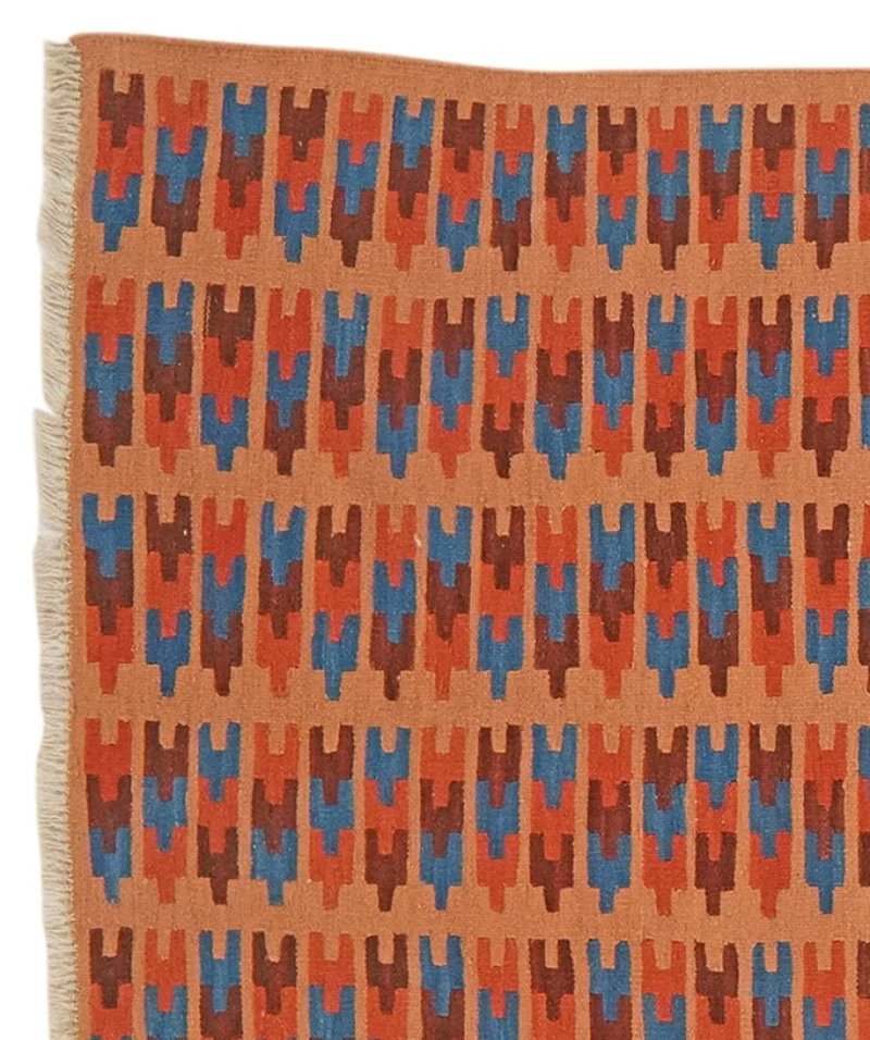 Kelim Gashgai · Handgewebt – Orange, 250x105 cm