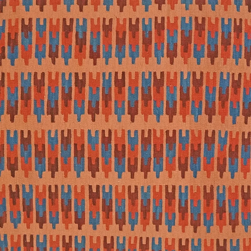 Kelim Gashgai · Handgewebt – Orange, 250x105 cm