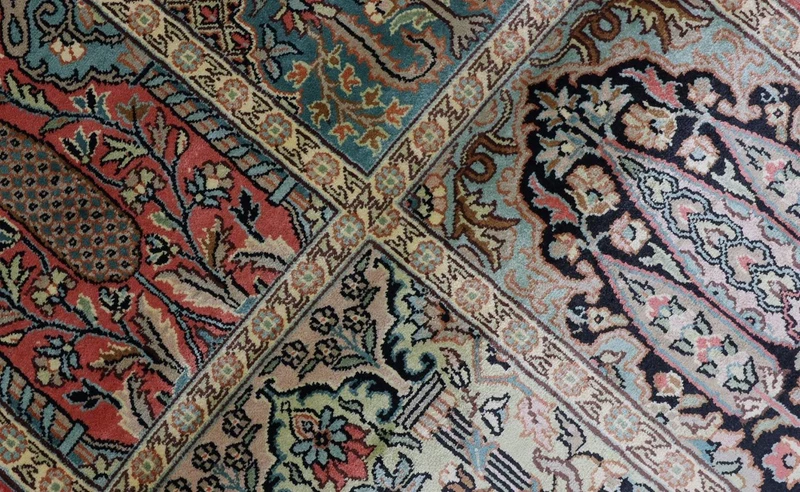 Seidenteppich - Kaschmir Seide 63 x 88 cm Fußmatte