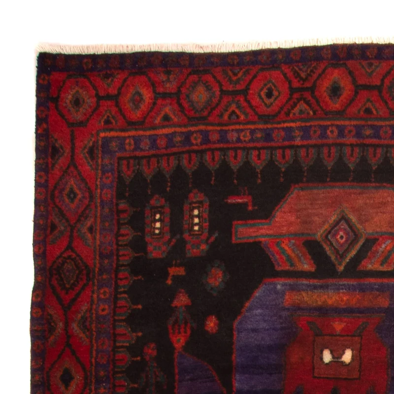 Orientteppich 146 x 380 cm - dunkelblau