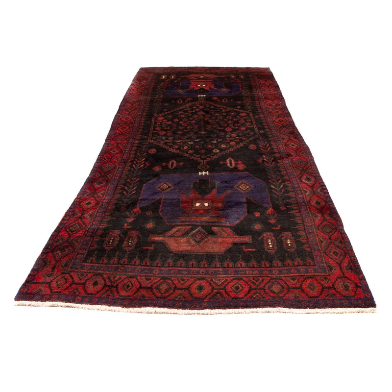 Orientteppich 146 x 380 cm - dunkelblau