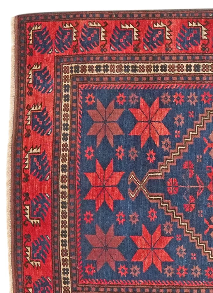 Yagdjibedir · Handgeknüpft – Blau, 186x110 cm