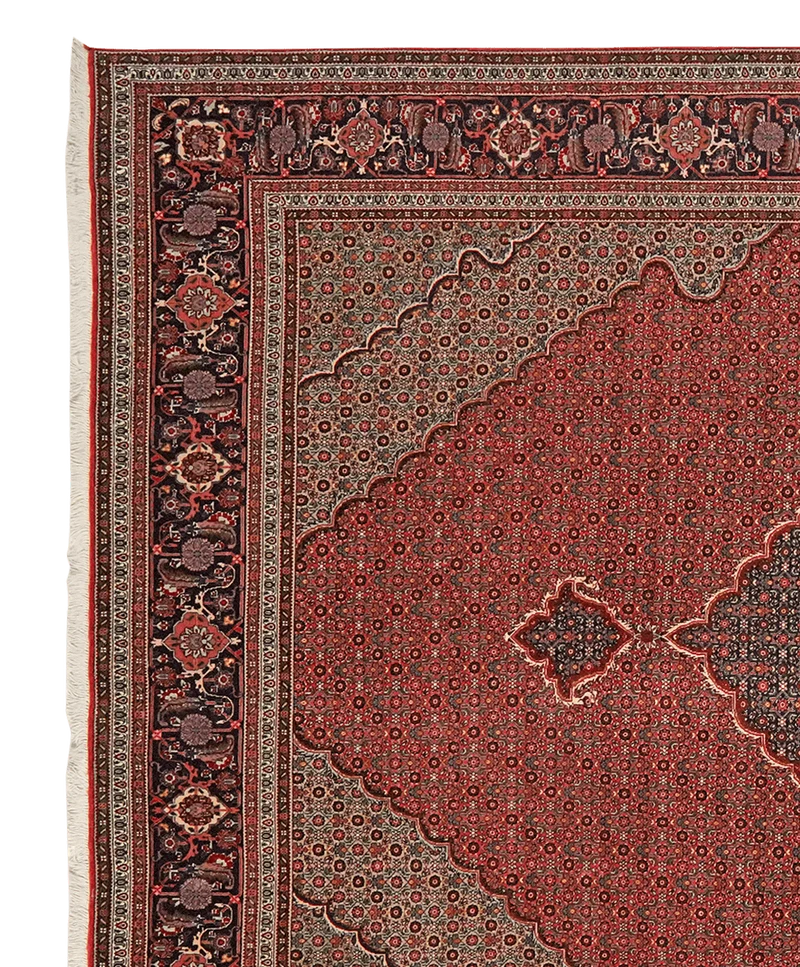 Tabriz 50 Raj · Handgeknüpft – Rot, 285x202 cm