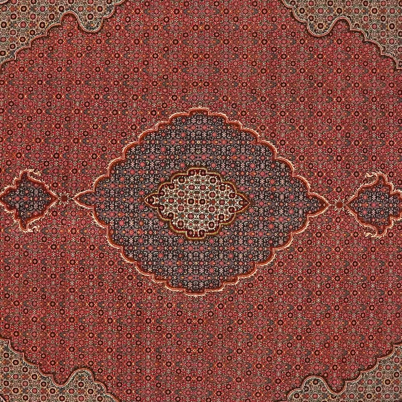 Tabriz 50 Raj · Handgeknüpft – Rot, 285x202 cm