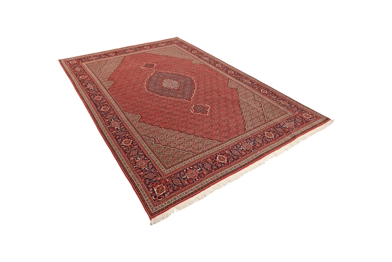 Tabriz 50 Raj · Handgeknüpft – Rot, 285x202 cm