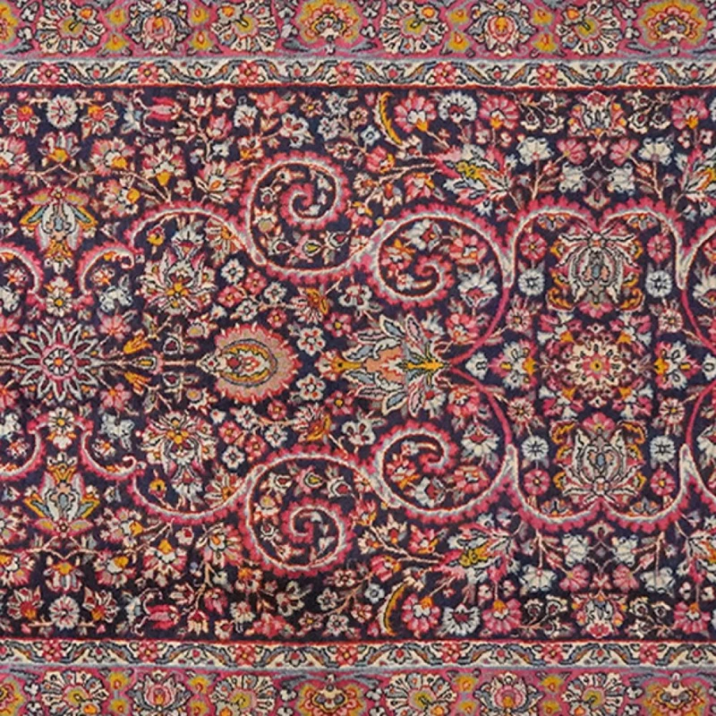 Kirman · Handgeknüpft – Blau, 572x104 cm