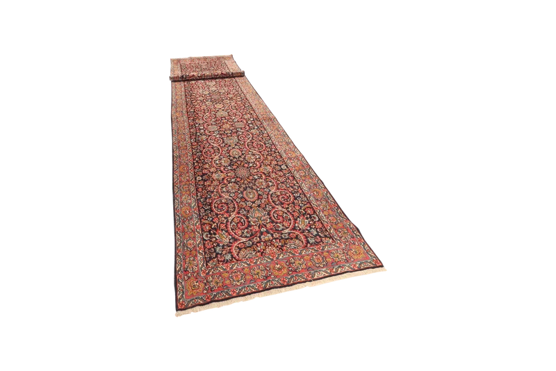 Kirman · Handgeknüpft – Blau, 572x104 cm
