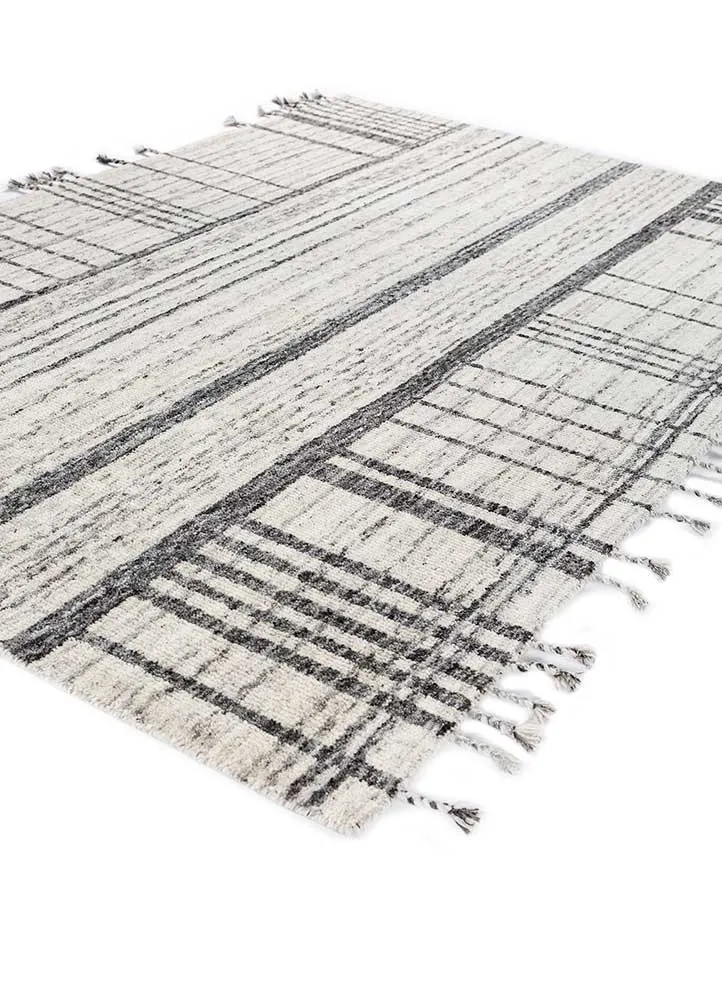Wollteppich - 150 x 240 cm - creme