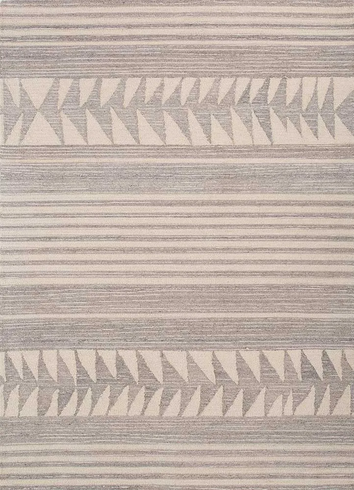 Wollteppich - 150 x 240 cm - dunkelbeige