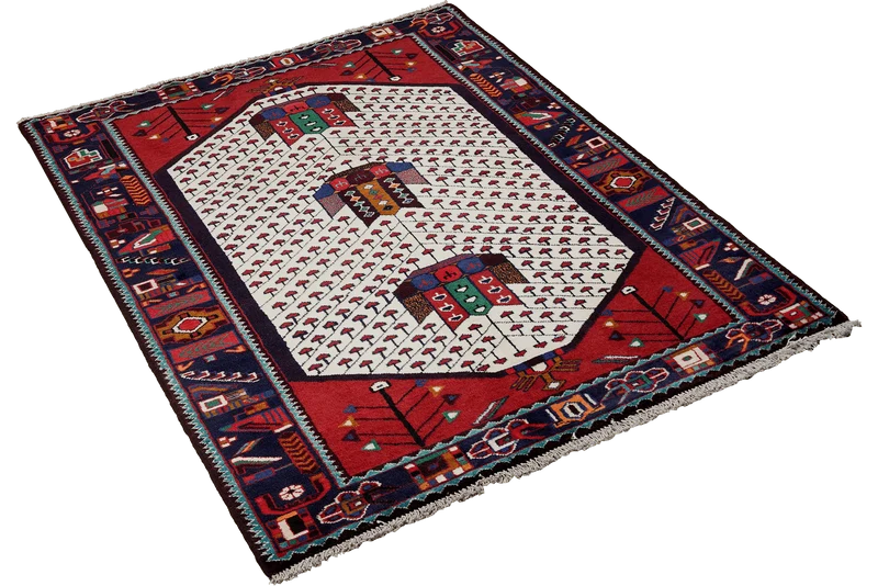 Shahsavan · Handgeknüpft – Beige, 154x102 cm