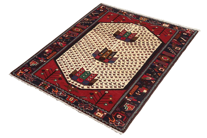 Shahsavan · Handgeknüpft – Beige, 154x102 cm