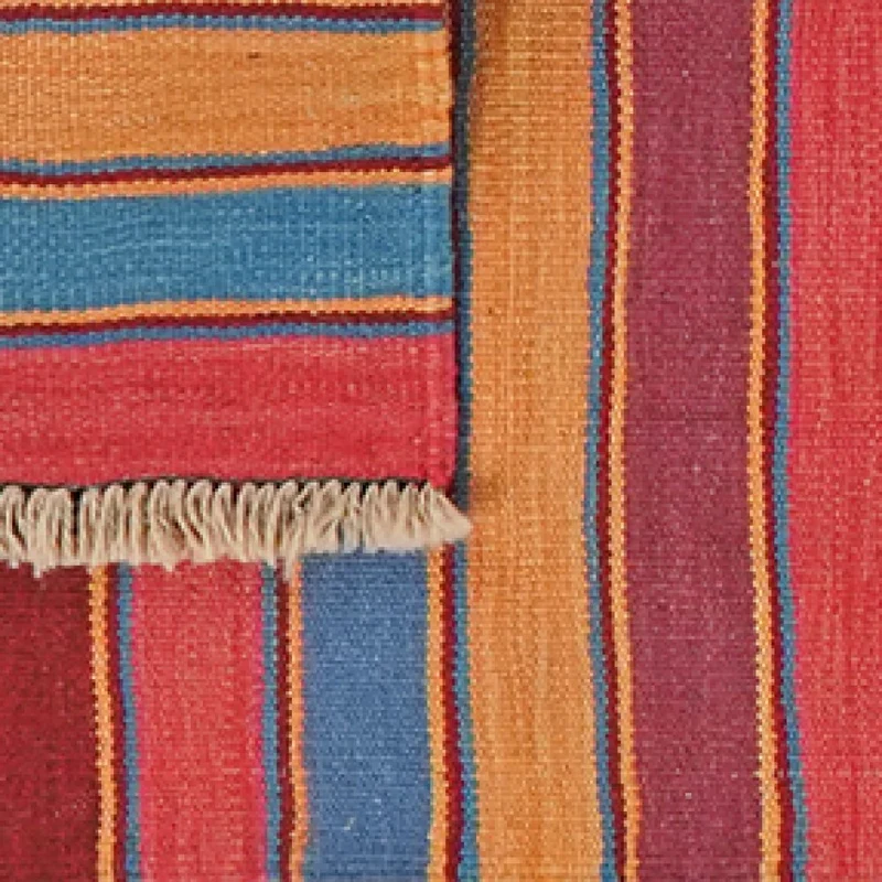 Kelim Gashgai · Handgewebt – Bunt, 196x57 cm