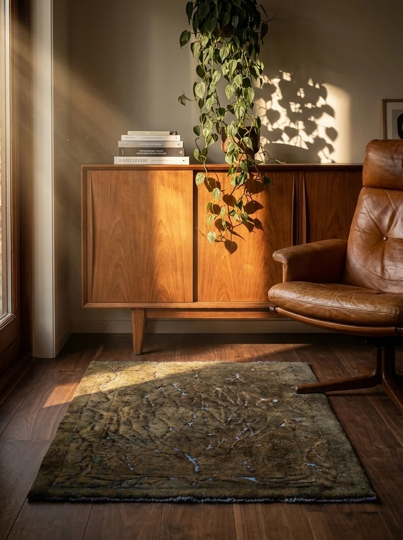 Vintage · Handgeknüpft – Grün, 170x112 cm