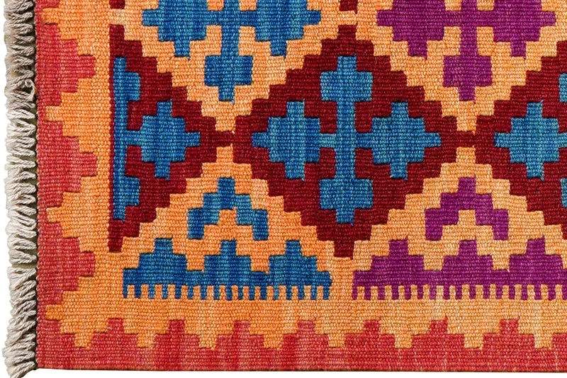 Kelim Gashgai · Handgewebt – Bunt, 101x62 cm