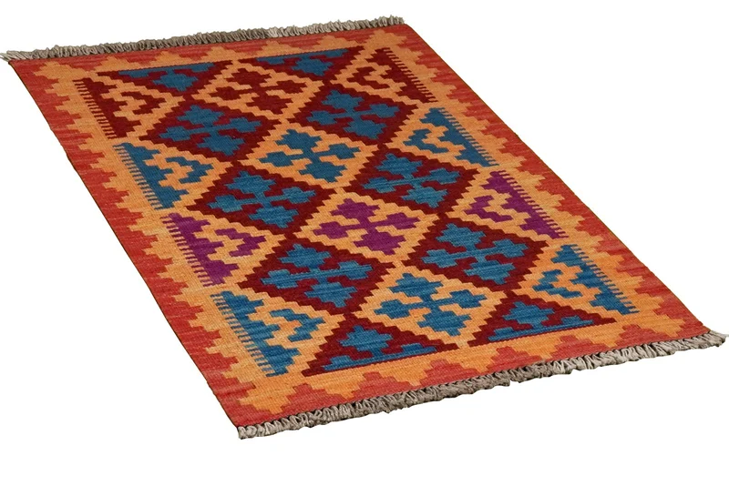 Kelim Gashgai · Handgewebt – Bunt, 101x62 cm