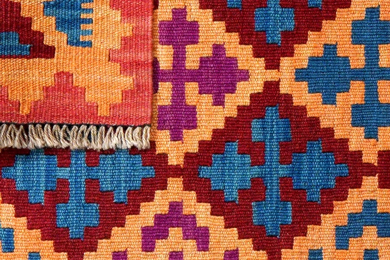Kelim Gashgai · Handgewebt – Bunt, 101x62 cm