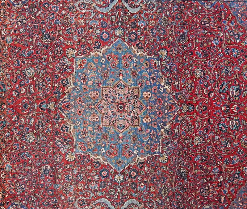 Ekbatan · Handgeknüpft – Rot, 366x264 cm
